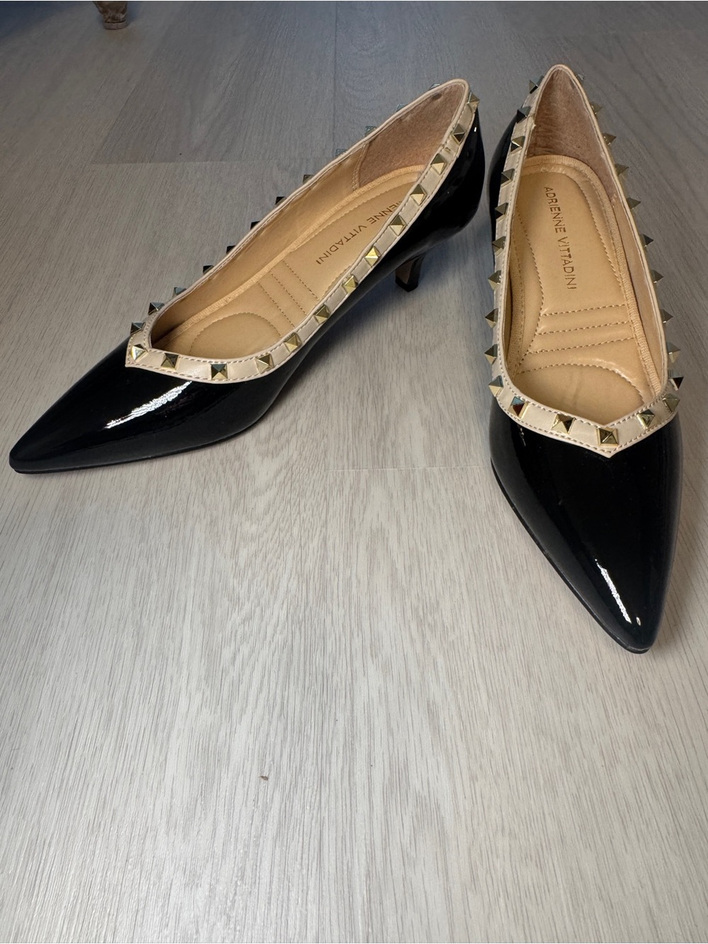 Adrienne Vittadini Seema-1 Heels with Stud Trim